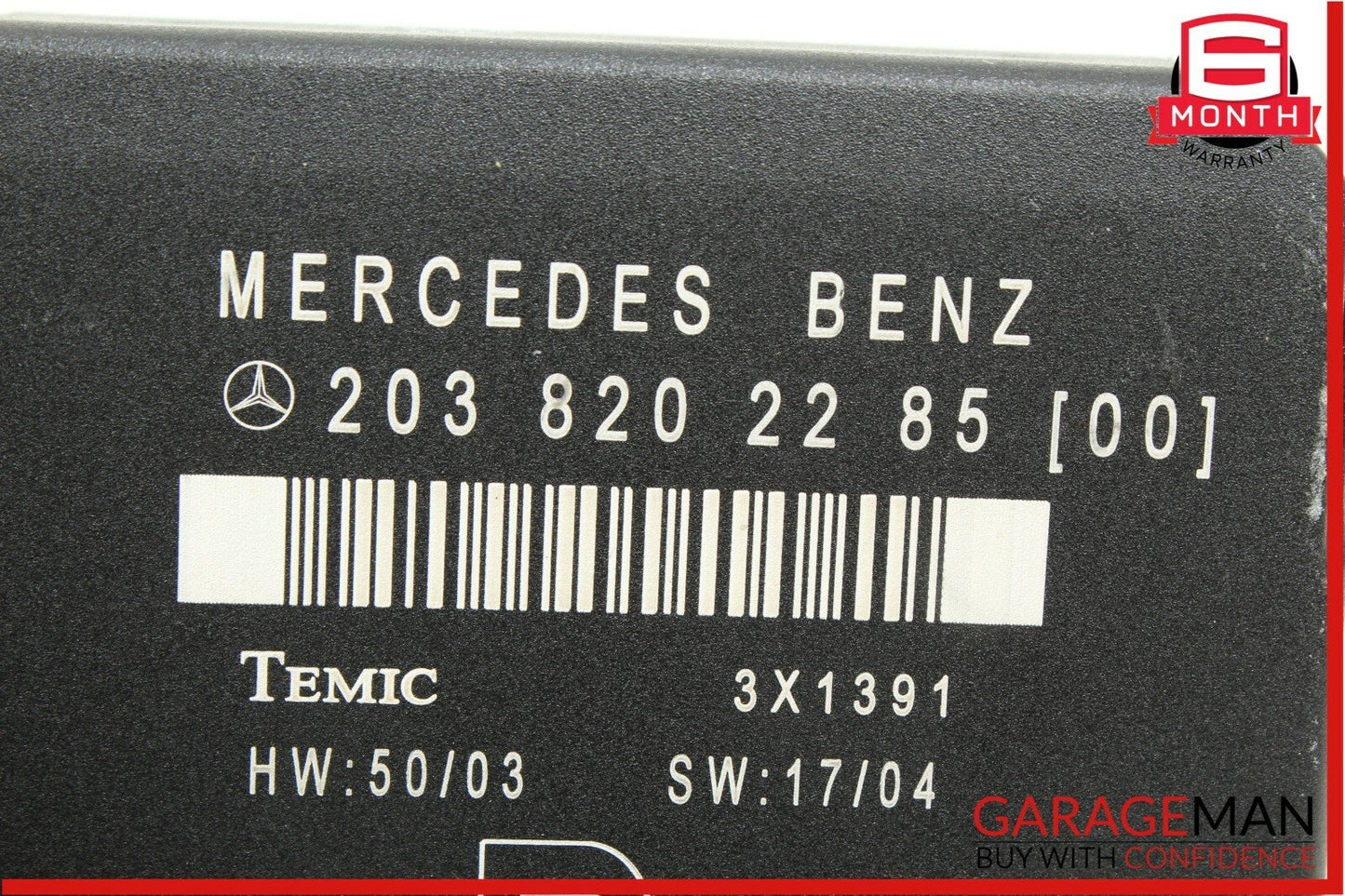 01-07 Mercedes W203 C230 C240 C320 Rear Right Passenger Side Door Control Module