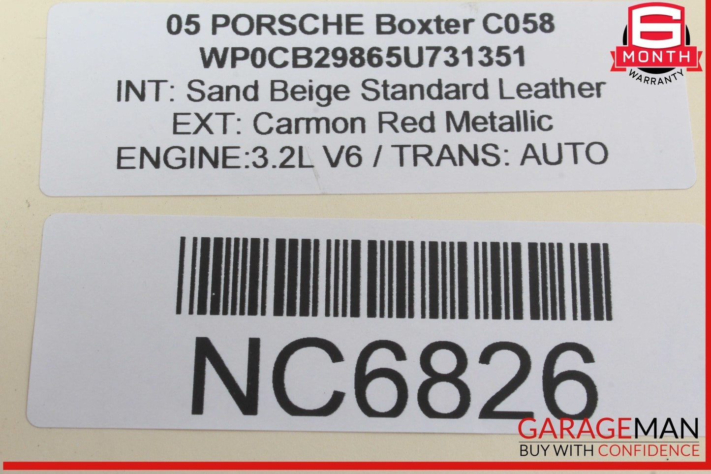 05-12 Porsche Boxster 987 Front Right Passenger Side Quarter Panel Air Vent