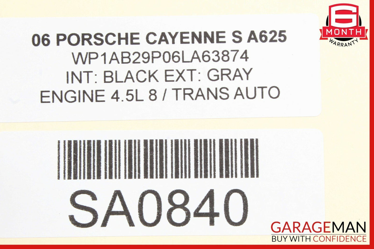 03-10 Porsche Cayenne 955 957 Front Bumper Reinforcement Crash Bar Assembly