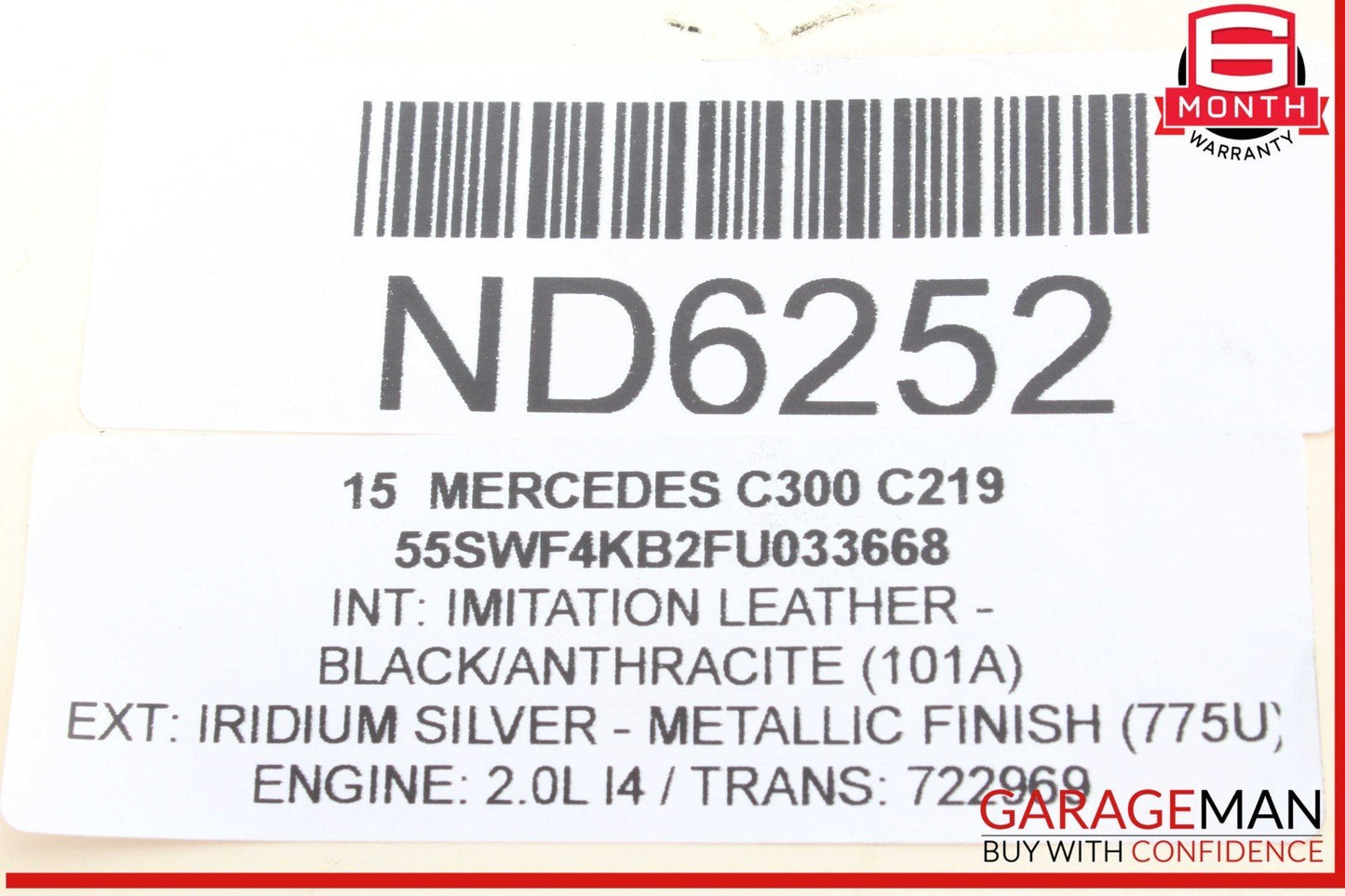 15-20 Mercedes W205 C300 C400 Rear Right or Left Lower Rearward Control Arm OEM