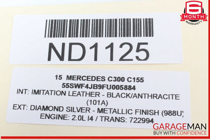 15-20 Mercedes W205 C300 C400 GLC43 AMG Electronic Parking Button Switch OEM