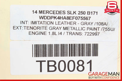 12-20 Mercedes R172 SLK250 SLC300 Rear Right Side Spindle Knuckle Hub Bearing
