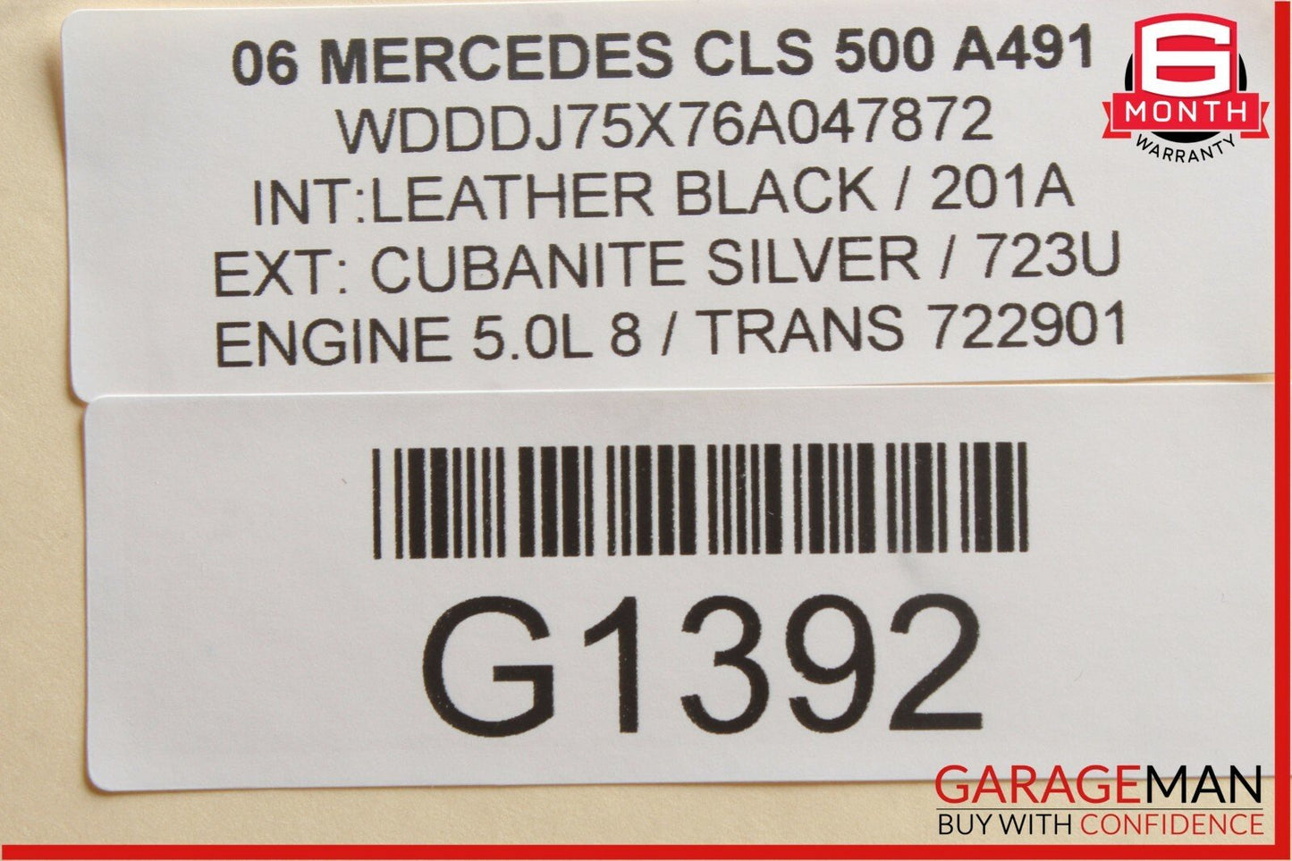 06-11 Mercedes W219 CLS500 CLS550 Rear Left Side Door Lock Latch Actuator