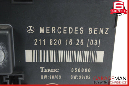 03-09 Mercedes W211 E320 E350 E55 AMG Rear Right Side Door Control Module Unit