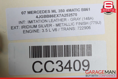 06-12 Mercedes W164 ML350 R350 Sunroof Sun Roof Glass 1647800021 OEM
