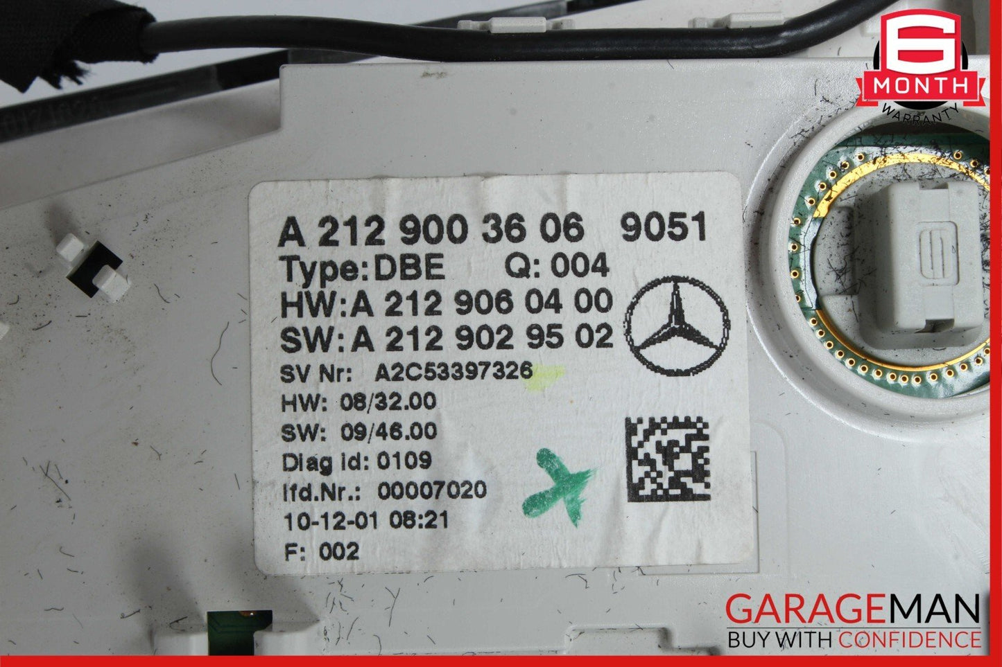 10-18 Mercedes W212 E350 E400 Front Overhead Dome Light Lamp 2129003606 OEM