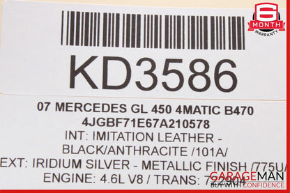 07-16 Mercedes X164 GL450 GL350 GL320 3rd Third Row Seat Motor 1648202342 OEM
