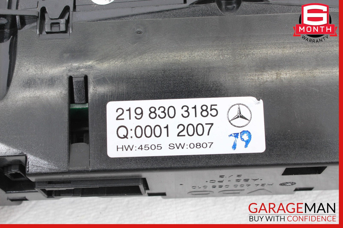 06-11 Mercedes W219 CLS550 CLS63 AMG A/C AC Heater Climate Control Unit OEM