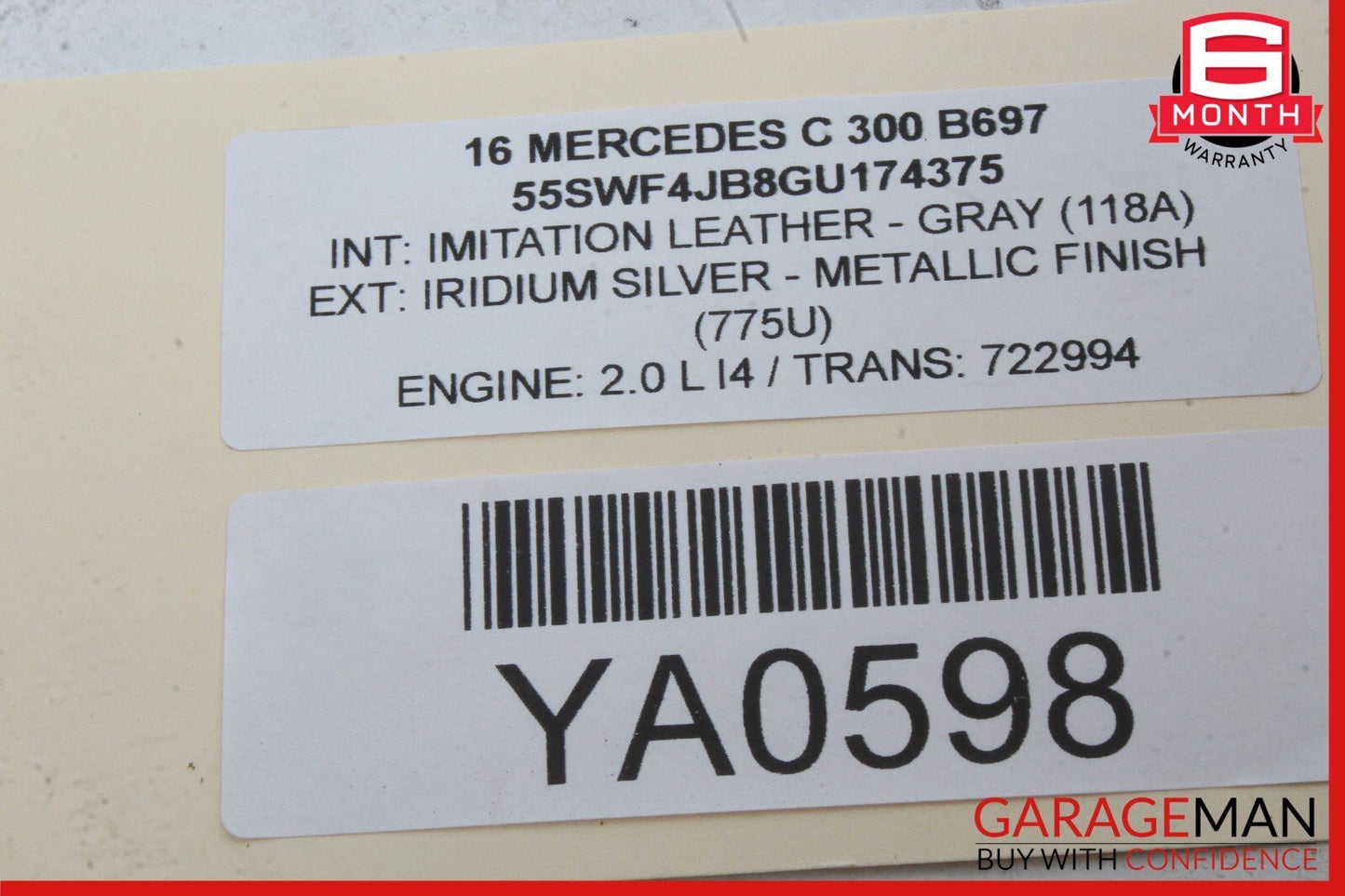 16-19 Mercedes W205 C300 Front & Rear Side Door Control Module Unit Set of 4 Pc