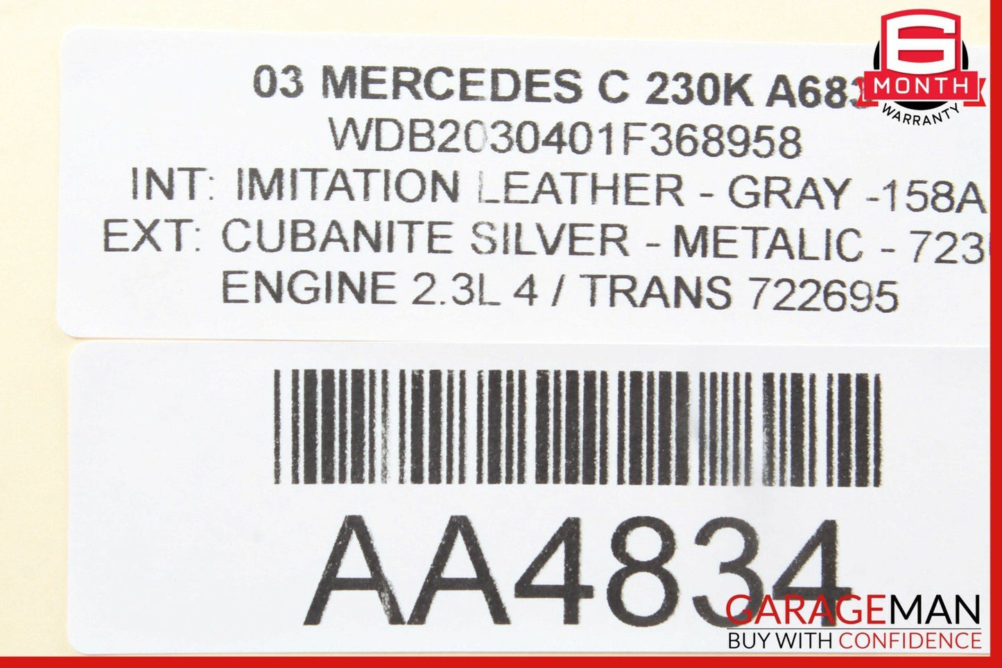 01-07 Mercedes W203 C230K Radiator Coolant Overflow Expansion Reservoir Tank