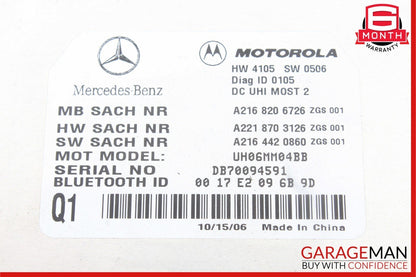 07-09 Mercedes W221 S550 CL550 Bluetooth Mobile Cell Phone Control Module OEM