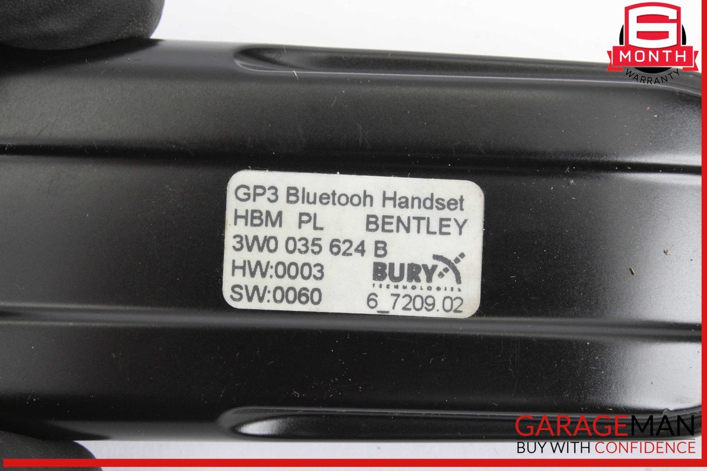 03-12 Bentley Continental GTC Front Right Armrest w/ GP3 Bluetooth Handset OEM
