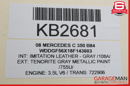 08-14 Mercedes W204 C350 Front Right Passenger Side Door Control Module Unit OEM