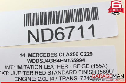 14-15 Mercedes W117 CLA250 GLA250 Transer Case Control Module Unit OEM