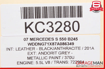 07-13 Mercedes W221 S550 CL550 Electronic Parking Button Switch 2215401445 OEM