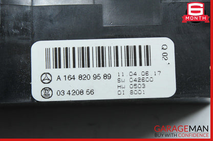 06-12 Mercedes X164 GL450 4MATIC Rear A/C Heater Climate Control Switch Unit OEM