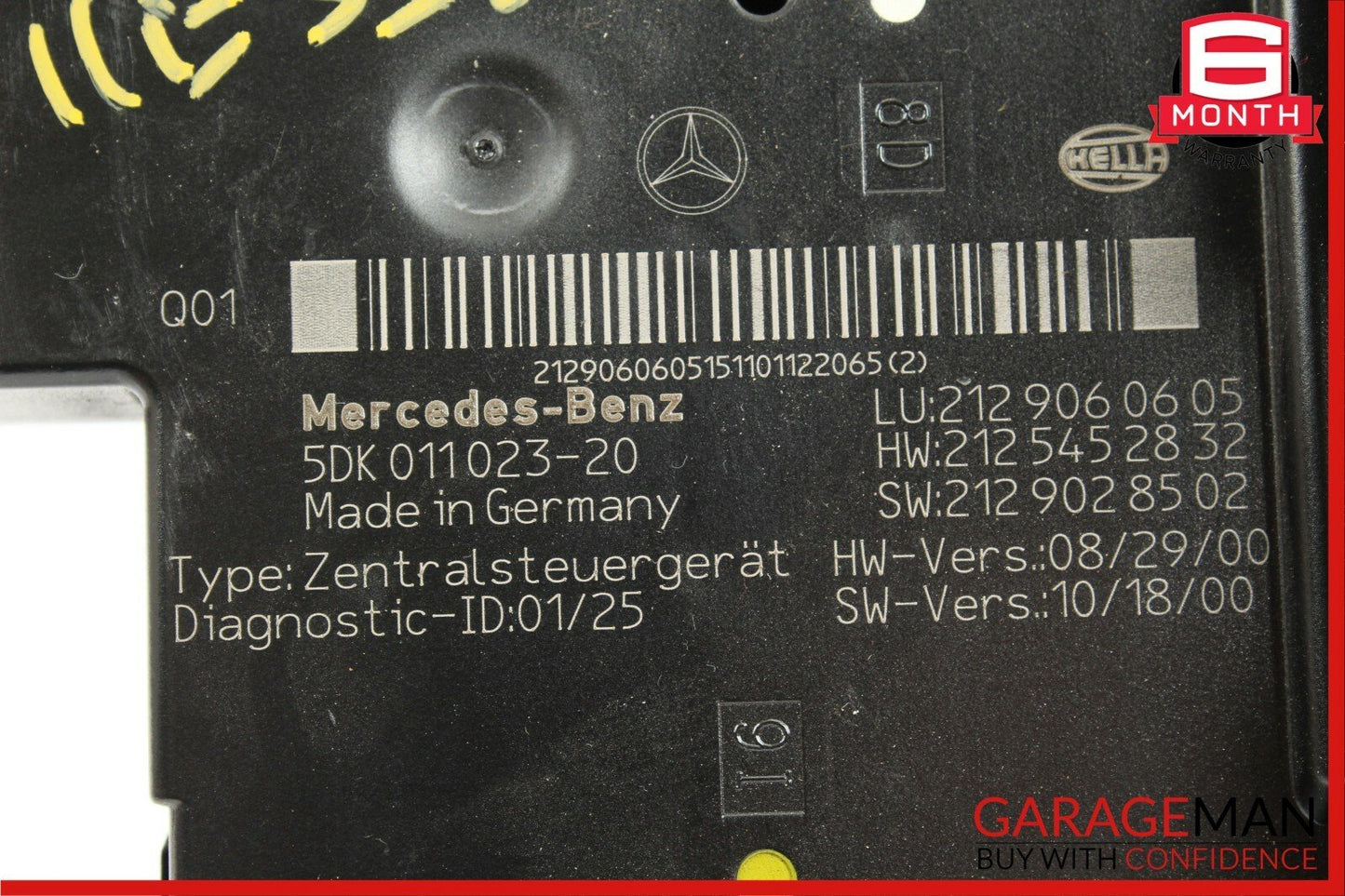 10-11 Mercedes W212 E350 E550 Rear SAM Module Fuse Box Relay 2129060605 OEM