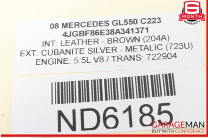 06-12 Mercedes X164 GL550 GL450 Front Drive Axle Shaft Propeller Driveshaft OEM