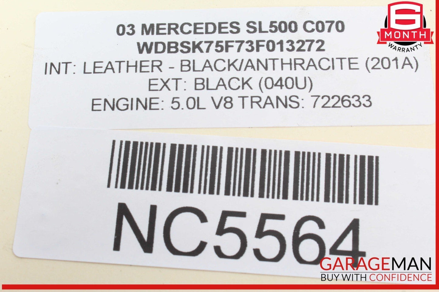 03-11 Mercedes R230 SL500 Front Right Side Spindle Knuckle w/ Disc Rotor OEM
