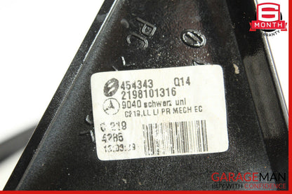 06-08 Mercedes W219 CLS500 Front Left Side Mirror Door Rear View Black OEM