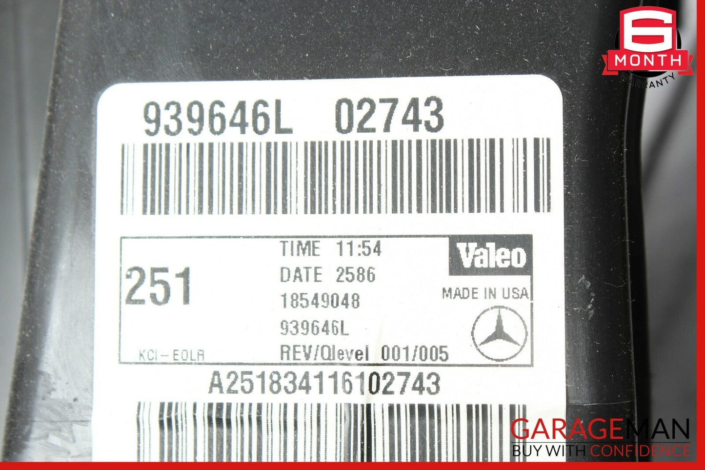06-13 Mercedes W251 R320 R350 Rear AC A/C Blower Motor Assembly OEM