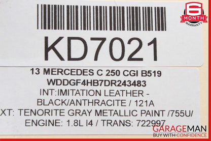08-18 Mercedes W204 C250 C300 SLK250 Front Right Side Door Control Module Unit