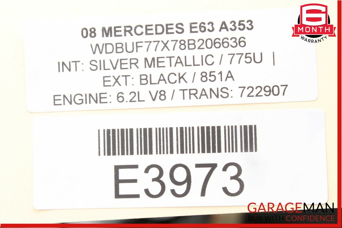 07-09 Mercedes W211 E350 E63 AMG Front Left Driver Seat Belt Retractor Black OEM