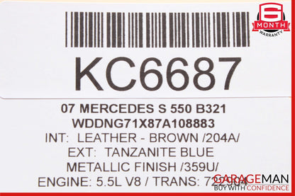 07-14 Mercedes W221 S550 S600 CL550 Headlight Head Light Switch Controller OEM