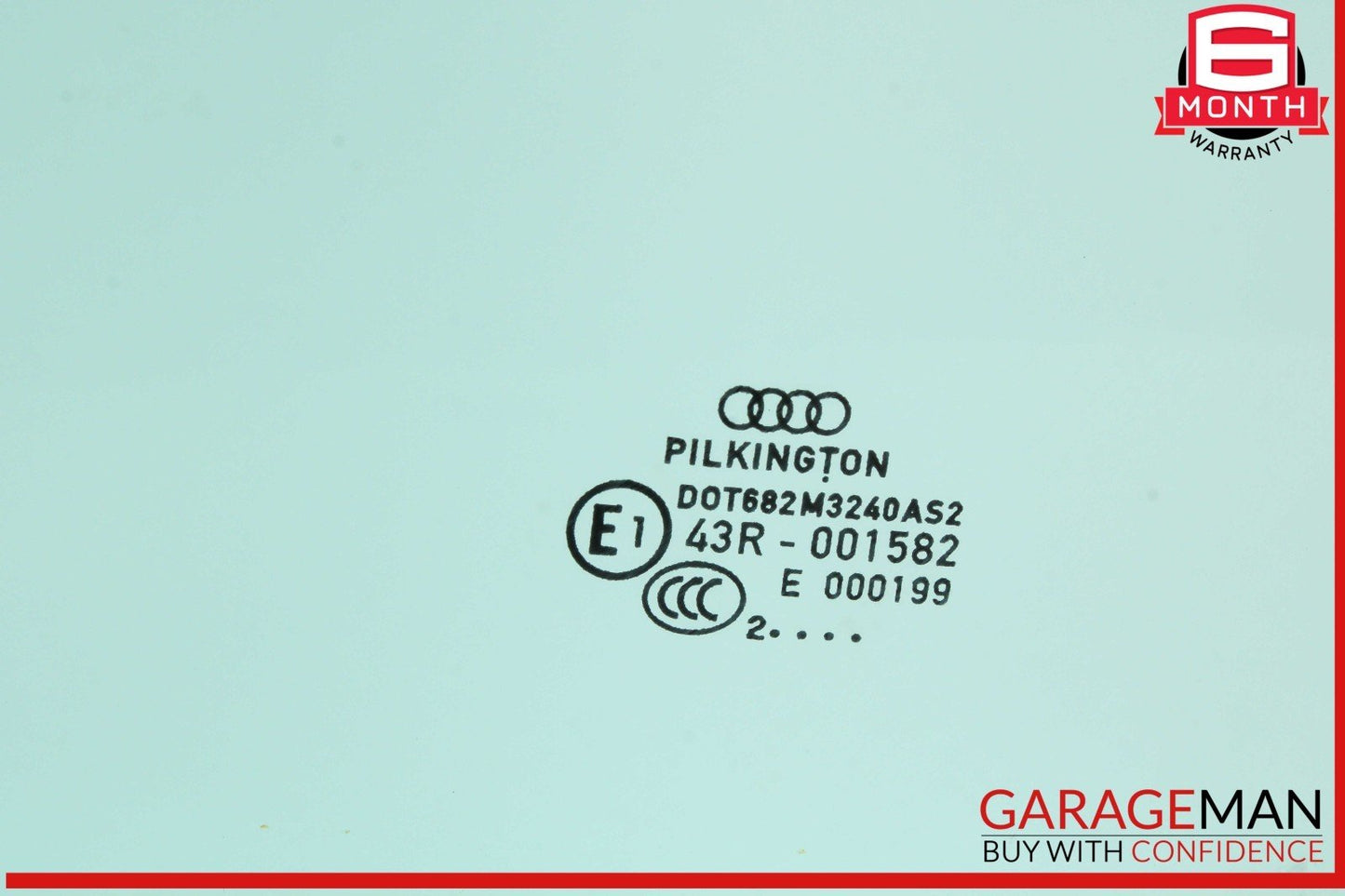 09-16 Audi A4 S4 Rear Right Passenger Side Door Window Glass OEM