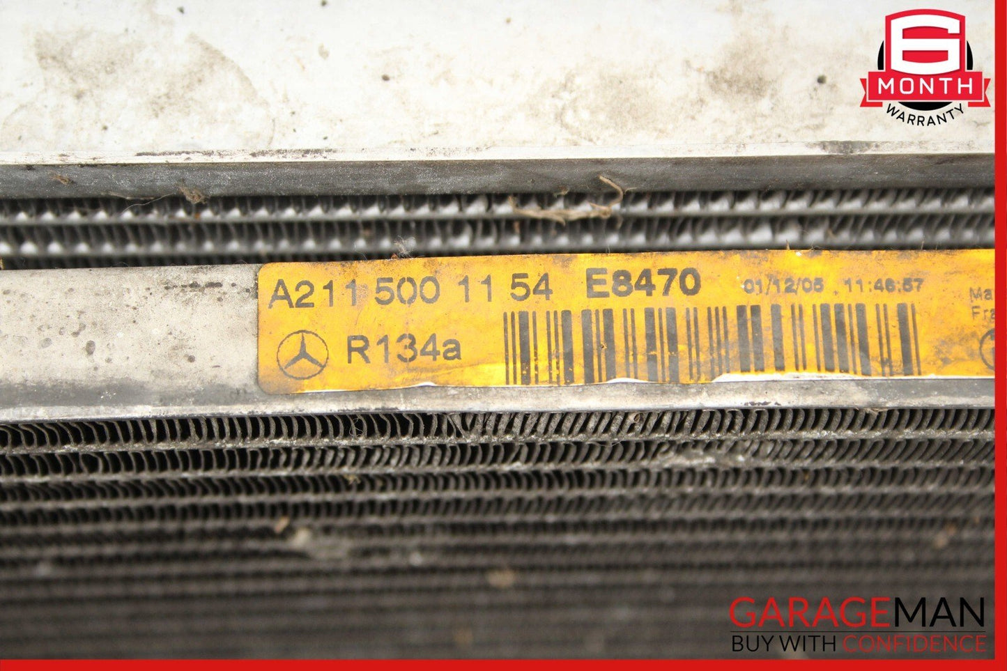 03-09 Mercedes CLS550 E500 Engine Cooling Radiator AC A/C Condenser Assembly OEM