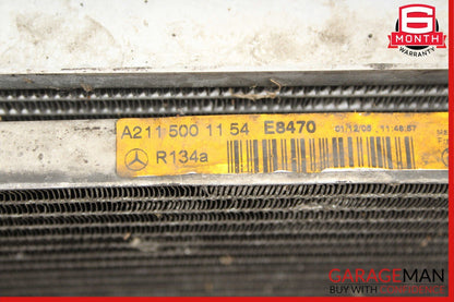 03-09 Mercedes CLS550 E500 Engine Cooling Radiator AC A/C Condenser Assembly OEM