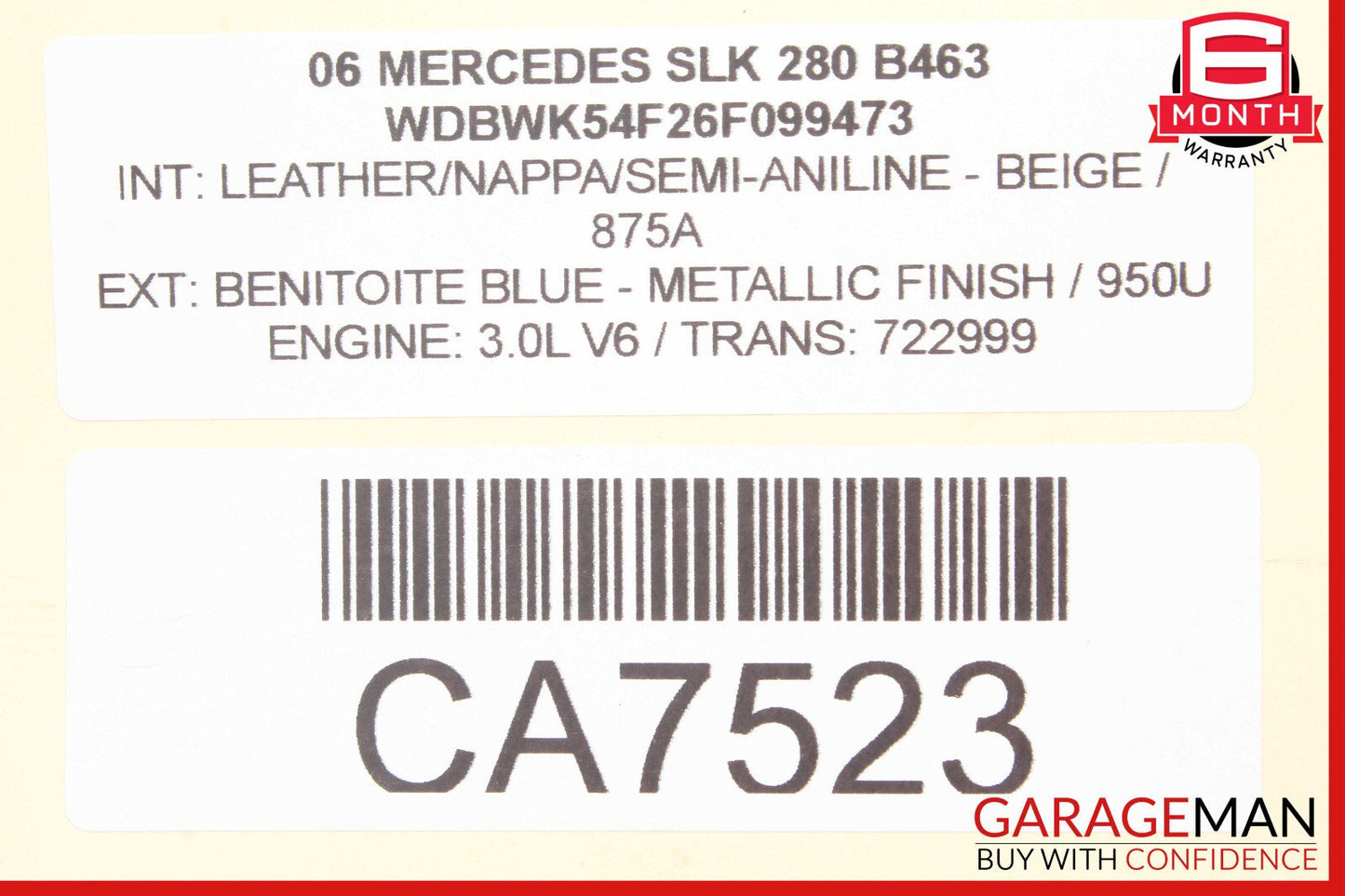 05-11 Mercedes R171 SLK280 SLK350 Front Left Side Suspension Lower Control Arm