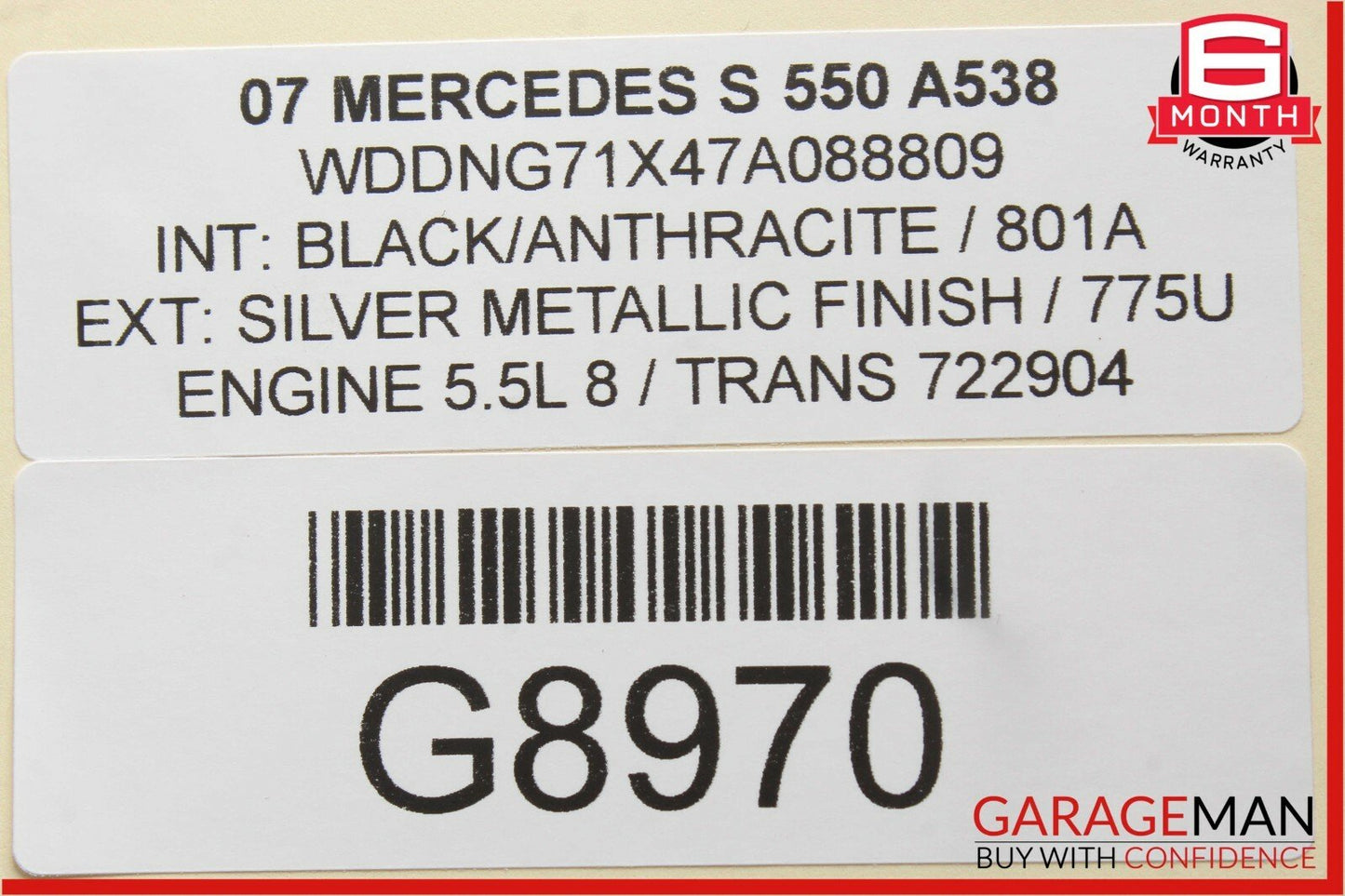 07-14 Mercedes S550 CL600 Front Right Side Seat Adjust Control Switch Set OEM