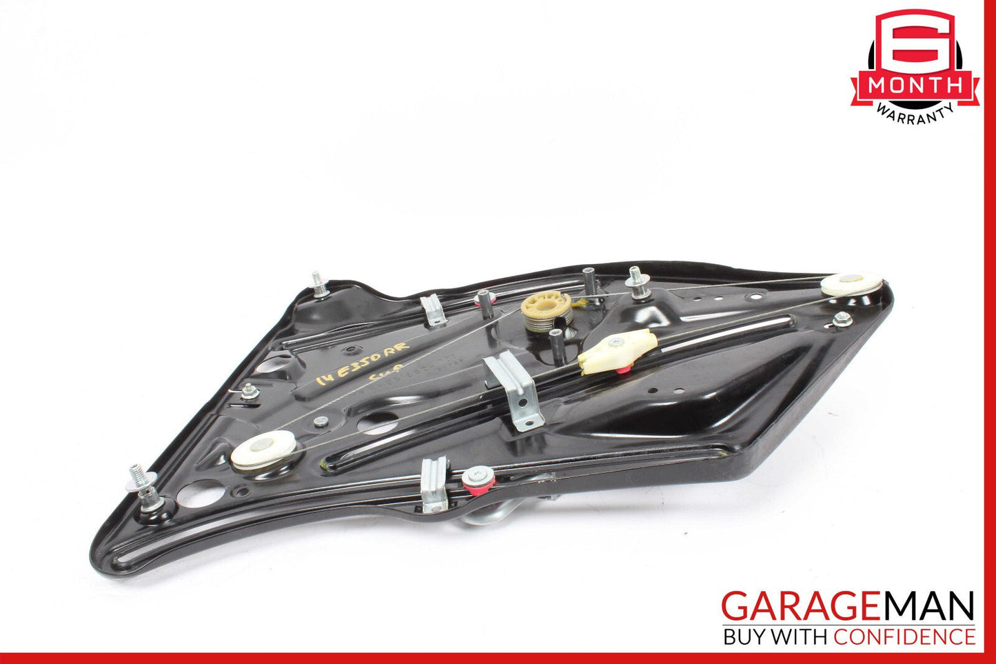 10-17 Mercedes W207 E350 Coupe Rear Right Door Window Regulator Frame w/o Motor