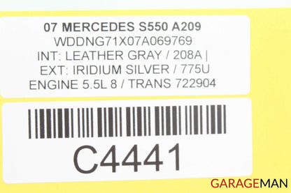 07-09 Mercedes W221 S450 S550 Center Dashboard Dash Trim Bezel Cover Panel Wood