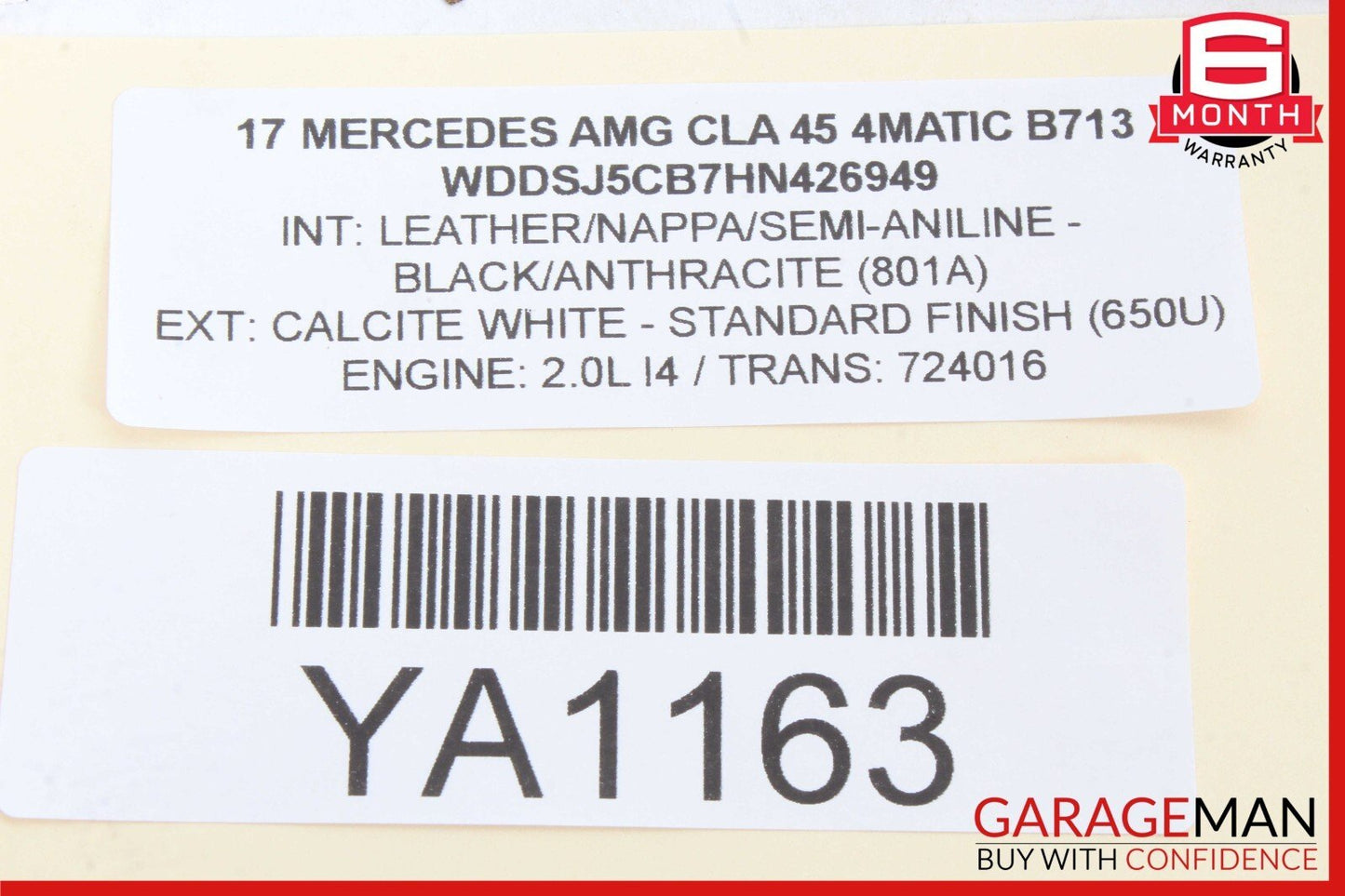 14-18 Mercedes W117 CLA250 CLA45 AMG Right Side Exterior Door Handle Keyless Go