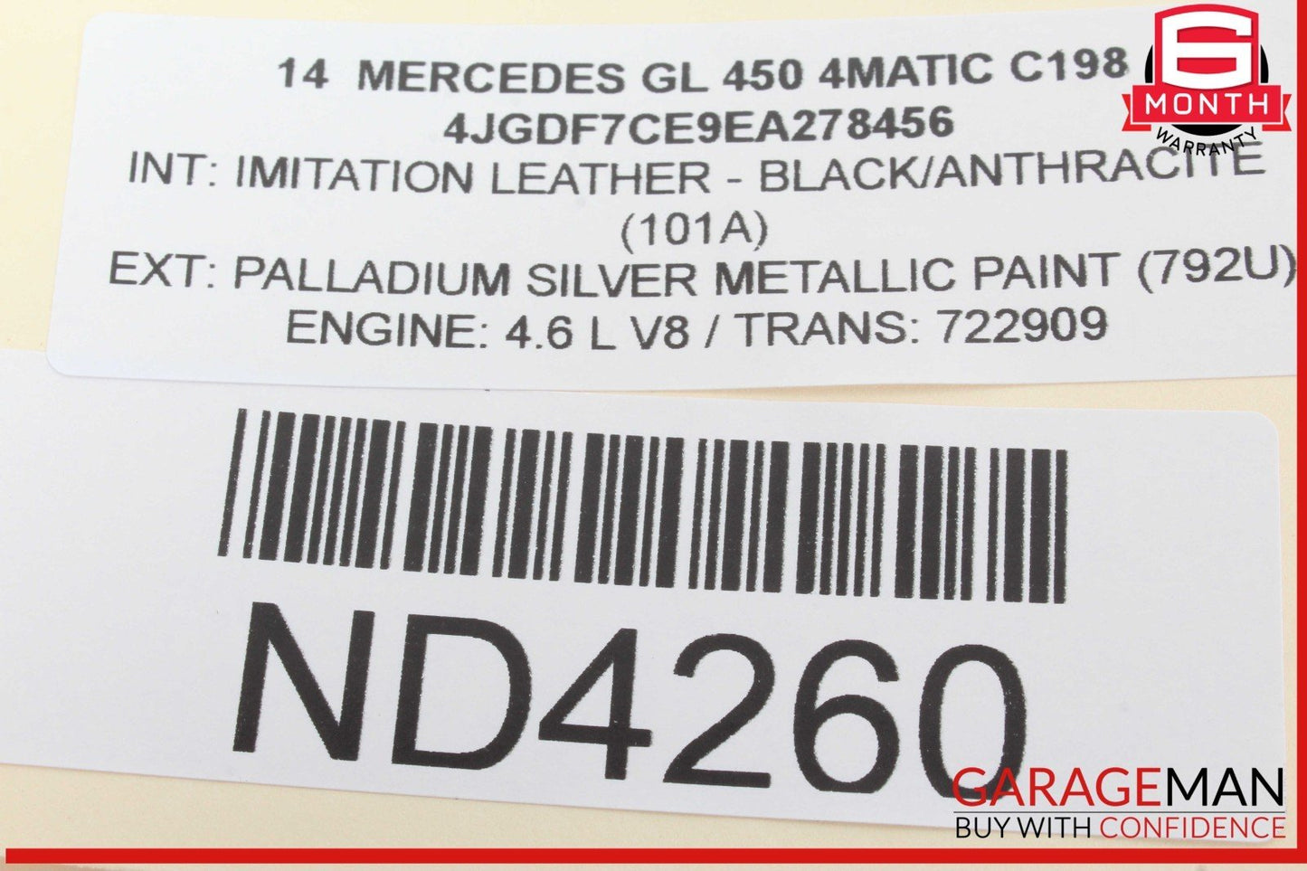 12-16 Mercedes X166 GL450 4MATIC ML550 Rear Relay Fuse Box 1669063901 OEM