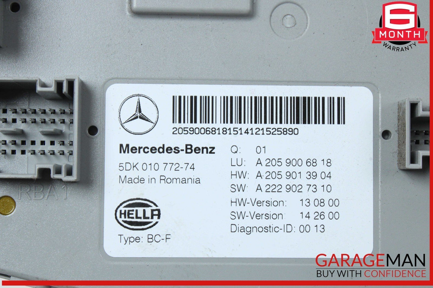 15-18 Mercedes W205 C300 C400 Dashboard Sam Signal Acquisition Module Unit OEM