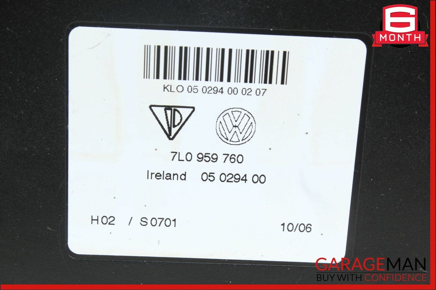 03-10 Porsche Cayenne 955 Front Left / Right Side Seat Adjustment Memory Module