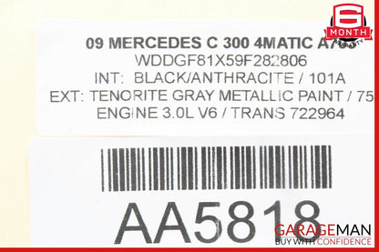 08-14 Mercedes W204 C300 AC A/C Climate Control Switch Trim Cover Bezel Wood