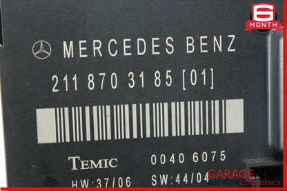 03-09 Mercedes W211 E320 E350 Rear Left Driver Side Door Control Module Unit