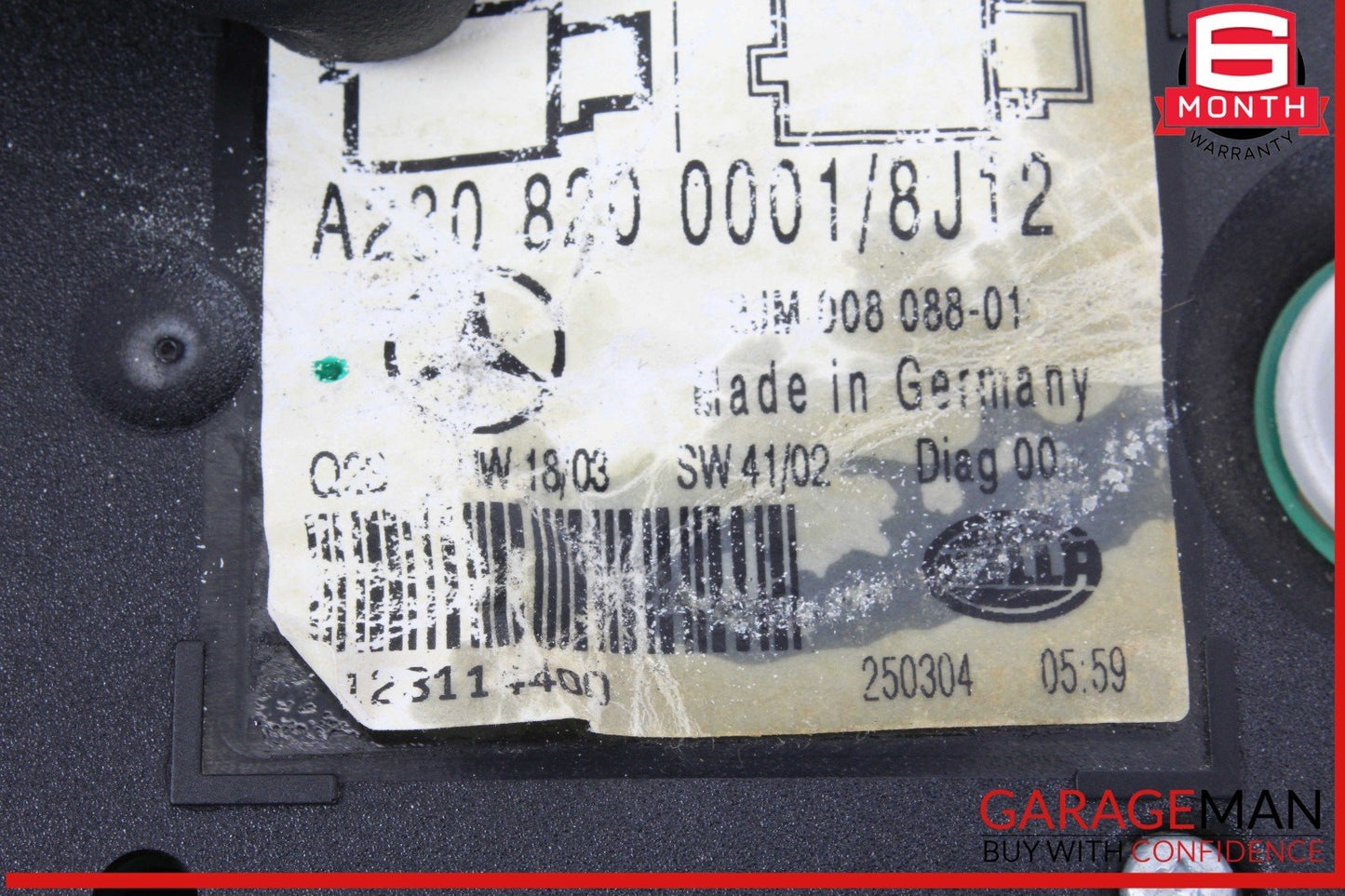 03-04 Mercedes R230 SL500 SL55 AMG Front Overhead Top Upper Dome Light Lamp OEM