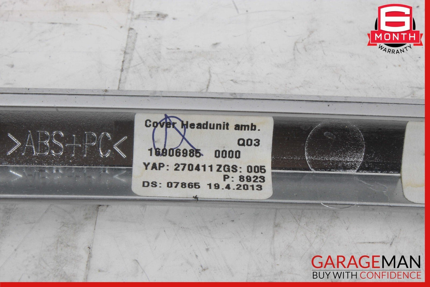 12-16 Mercedes X166 GL450 ML550 Center Console Command Unit Radio Bezel Trim OEM