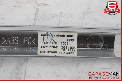 12-16 Mercedes X166 GL450 ML550 Center Console Command Unit Radio Bezel Trim OEM