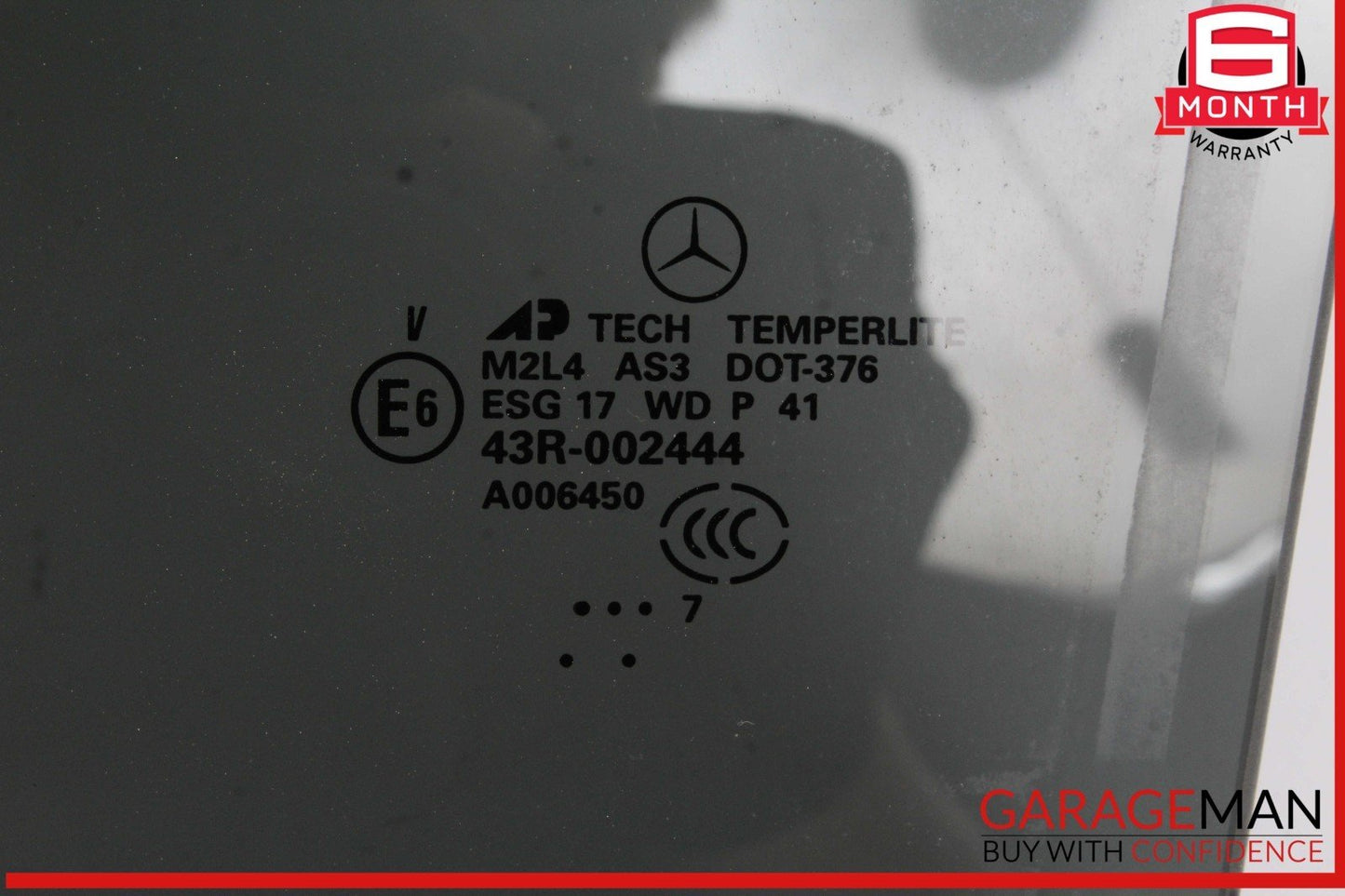 06-11 Mercedes W164 ML350 4MATIC Rear Left Driver Side Door Window Auto Glass