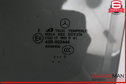 06-11 Mercedes W164 ML350 4MATIC Rear Left Driver Side Door Window Auto Glass