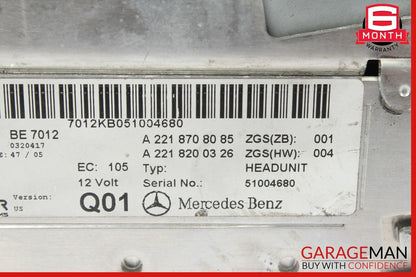 07-09 Mercedes W216 CL550 CD DVD Changer Navigation Audio Command Comand Unit