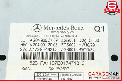 12-15 Mercedes W204 C250 C300 C63 AMG Navi Navigation Command Head Unit CD Audio