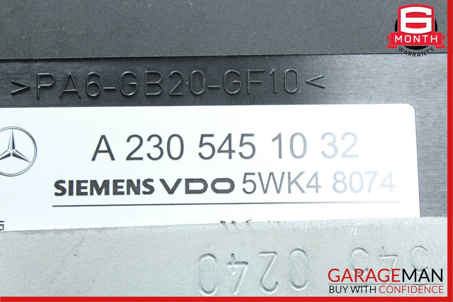 00-03 Mercedes S430 CL500 SL500 Keyless Go Entry Control Module Unit