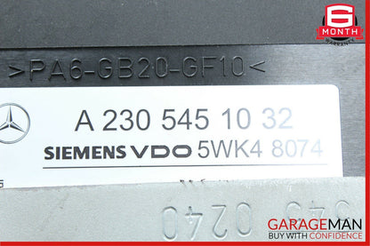 00-03 Mercedes S430 CL500 SL500 Keyless Go Entry Control Module Unit